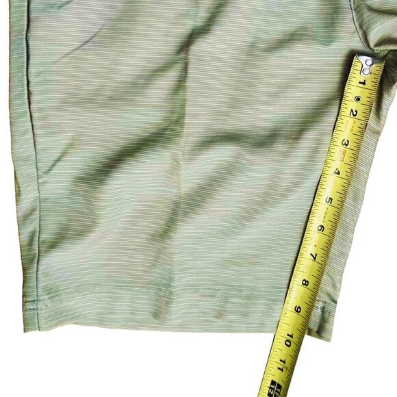 Pebble Beach Golf Tan Silicone Logo Flat Front Packets Men’s Shorts Sz 36x9 NWOT - Picture 7 of 9